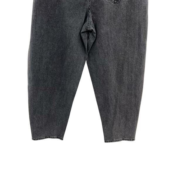 Eloquii The Barrel Leg Jean High Rise Denim Vintage Black Plus Size 16 - Picture 11 of 13